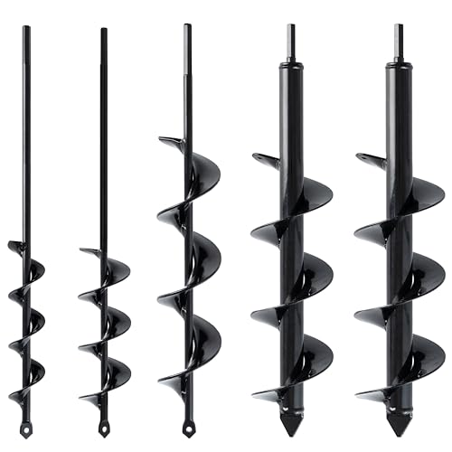 Set of 5 Auger Drill Bit for Planting Z354