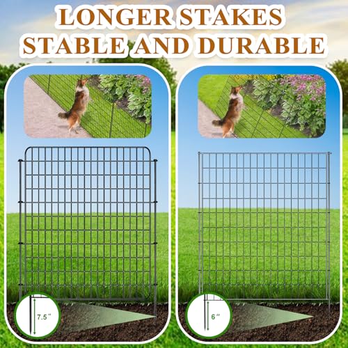 36 in x 25 ft Decorative Metal Garden Fence W4682