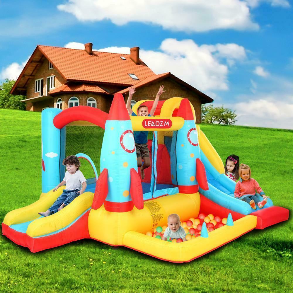 3 in 1 Kids Bouncy Castle House Inflatable Trampoline Slide Water Pool with Blower J12271