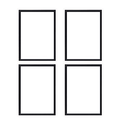 White 12x12 Floater Frame 4 Pack E937