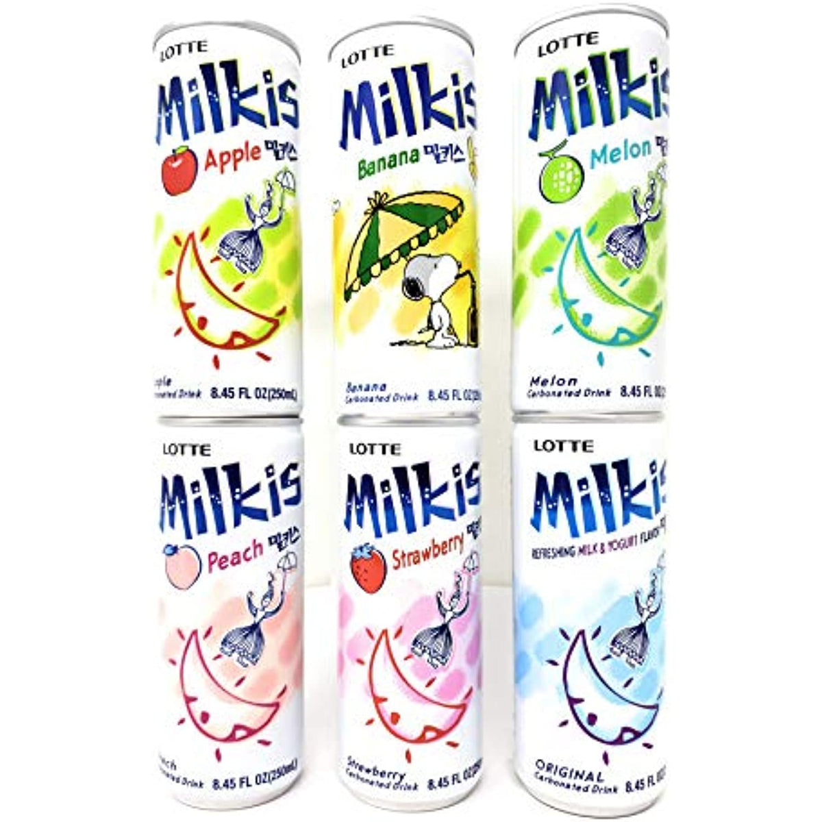 Milkis Carbonated Drinks Variety Pack (6 Pack, Total Of 1,500G) C231195