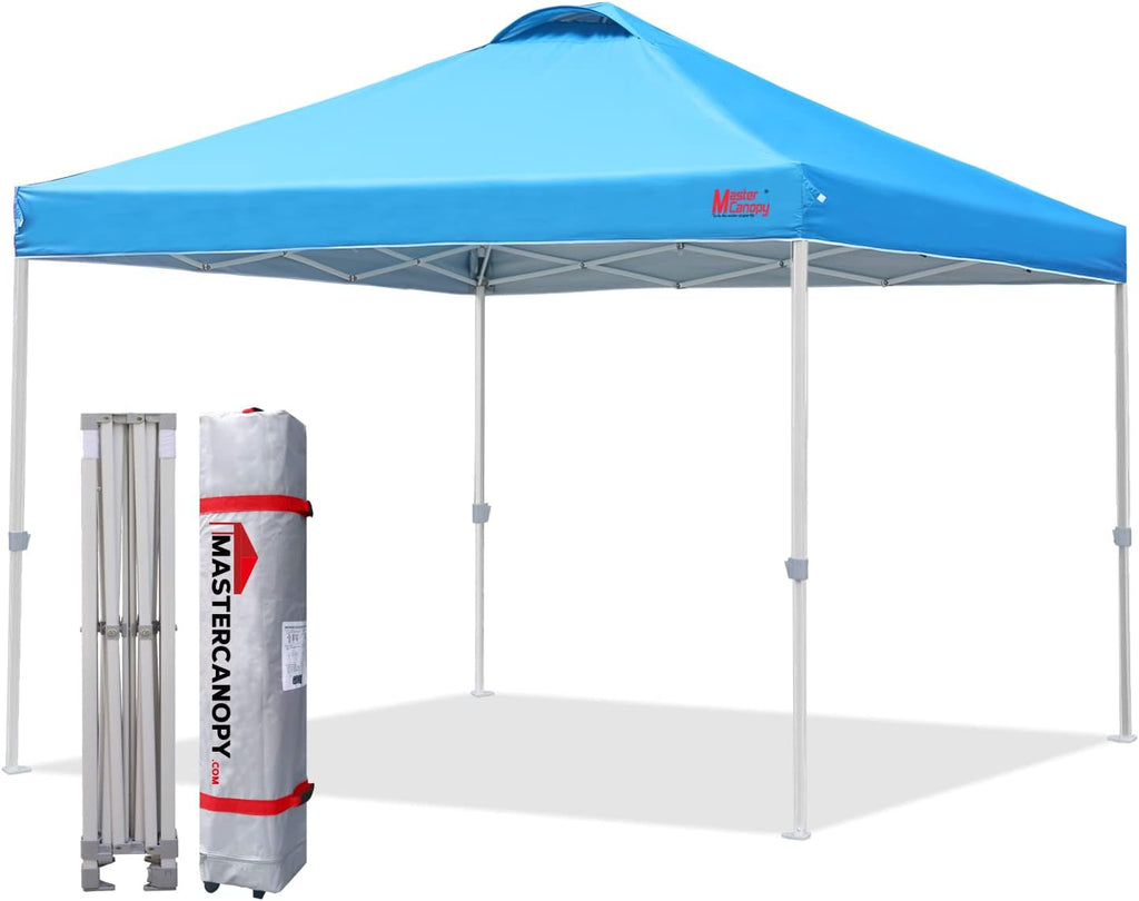 10x10 White Pop-up Canopy Tent with Roller Bag G439934