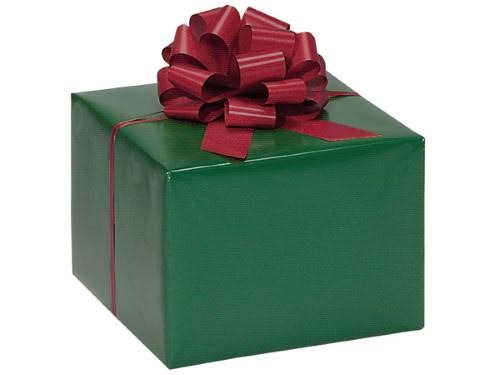24 x 417& Forest Green Solid Gloss Gift Wrap Paper Roll E95370