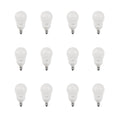 60-Watt Equivalent A15 Candelabra Dimmable White Glass LED Ceiling Fan Light Bulb Daylight G6718