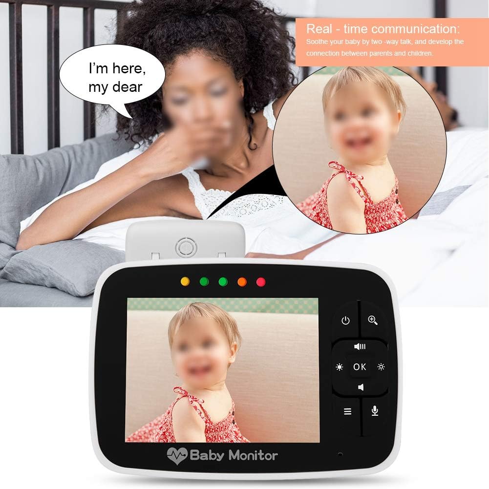 Baby Monitor with 3.5 LCD Display, IR Night Vision, 2 Way Audio Talk T504636