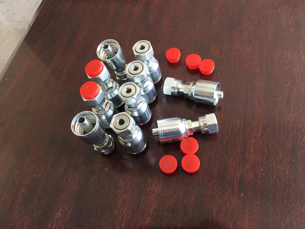 10 PACK Female Flat Face Seal 1/2inch Hose 1/2 threads U897715