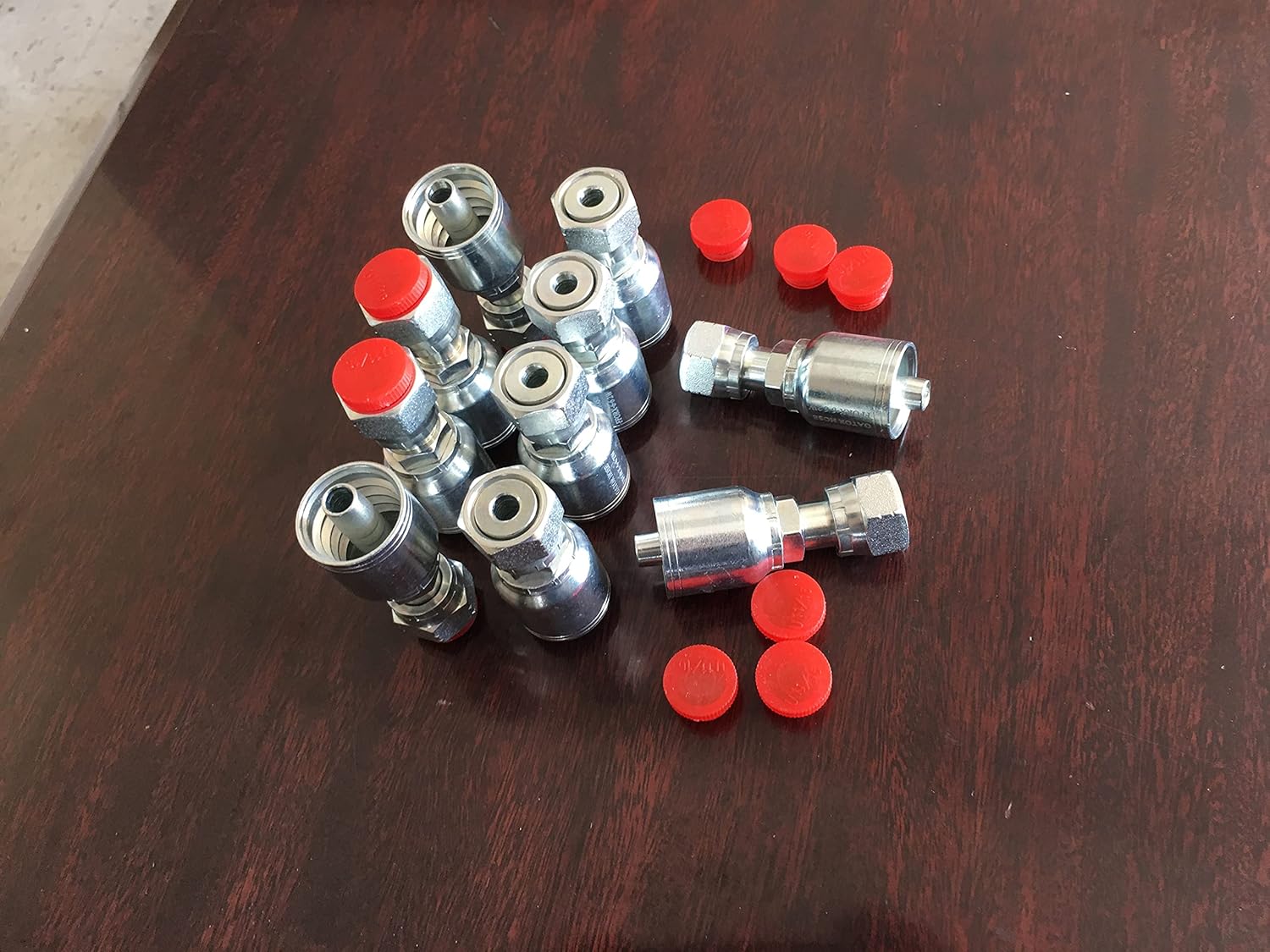 10 PACK Female Flat Face Seal 1/2inch Hose 1/2 threads U897715