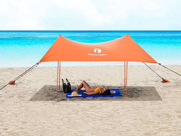 Orange Medium Beach Sun Shade Canopy Tent I189161