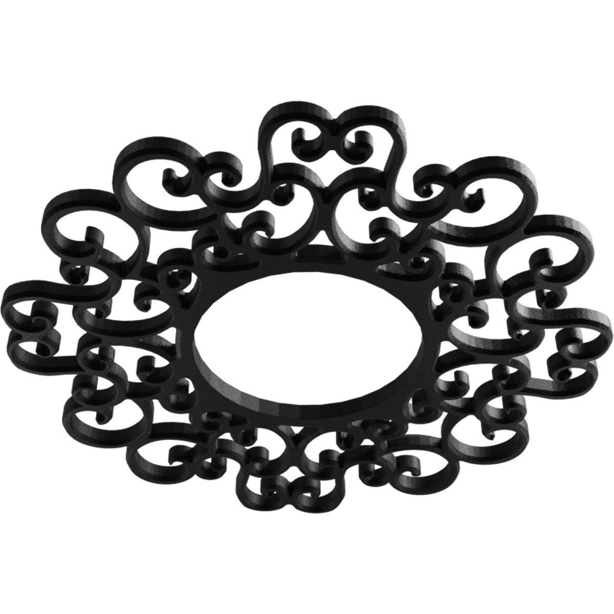 40x22OD x 15 1/4x22ID x 1x22P PVC Pierced Ceiling Medallion Y7129