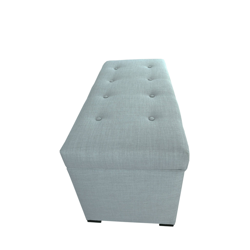 Tufted Storage Bench Gray P595061