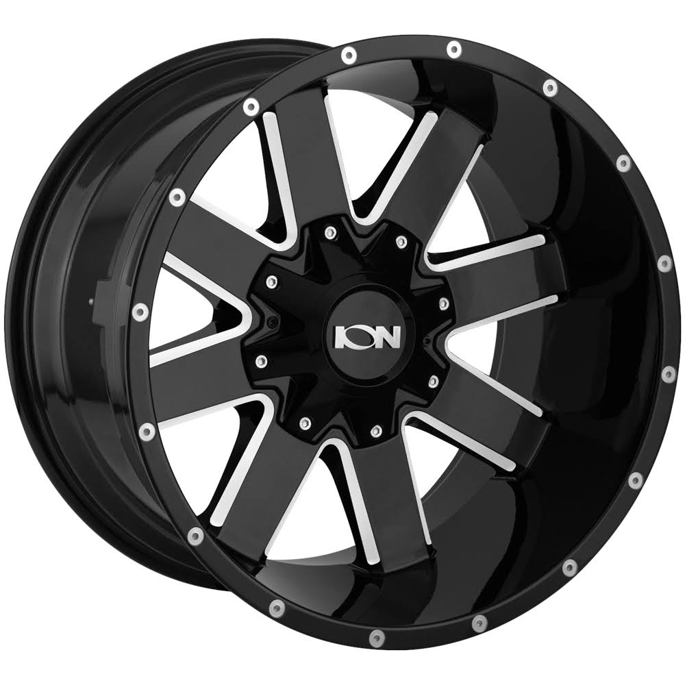 18x9 5x127 0mm Gloss Black Milled Wheel W230710