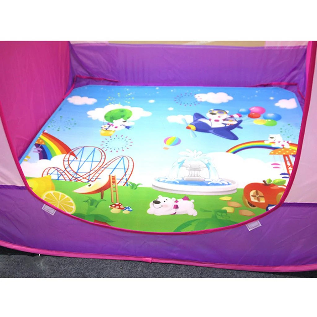 Hexagonal Play Tent with Crawling Carpet Mat F161