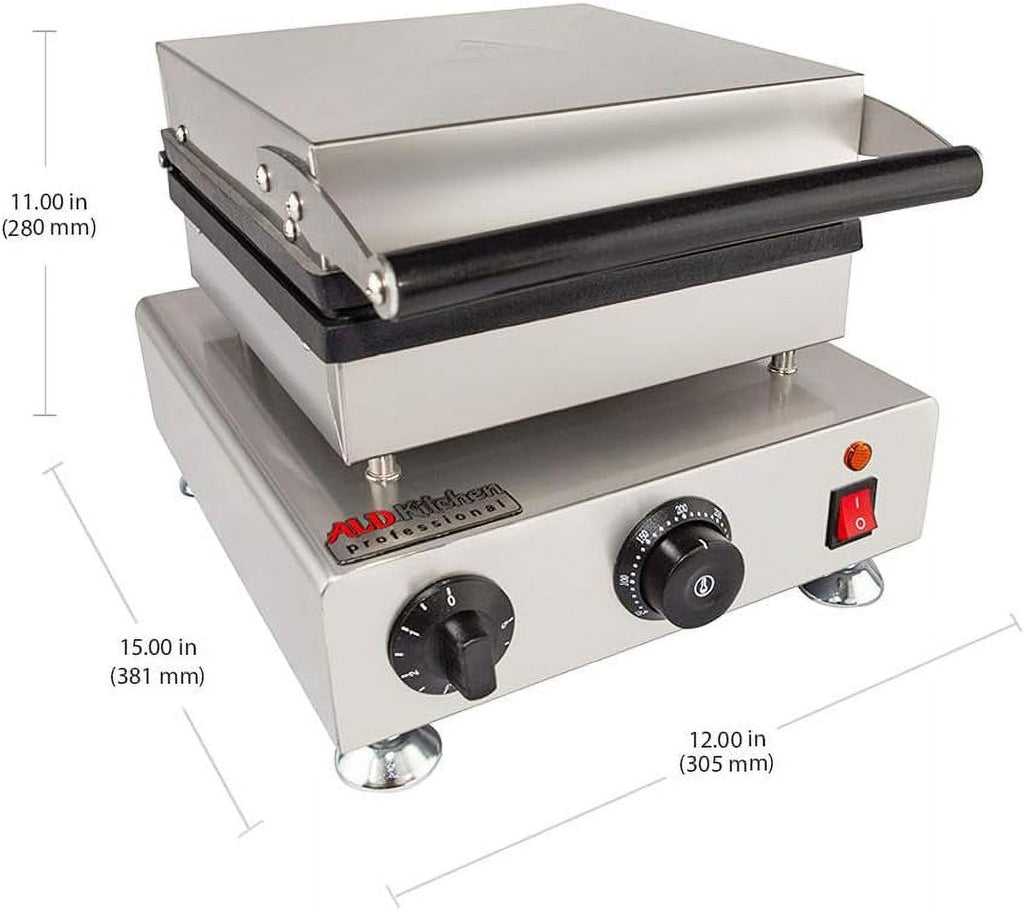 Belgian Waffle Maker, Stainless Steel Nonstick, 110V (4 X Squares) P73268