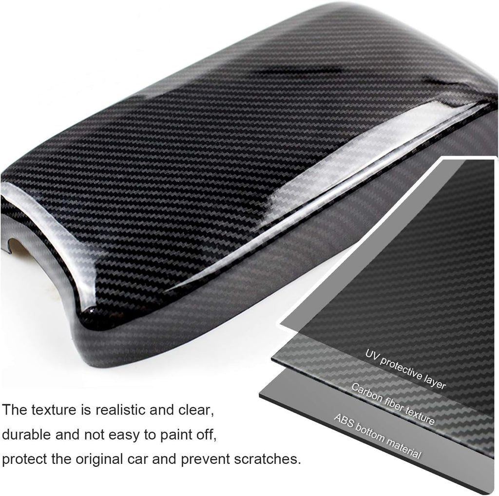 Carbon Fiber Center Console Armrest Cover O213