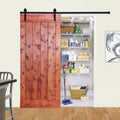 Paneled Wood Barn Door with Installation Hardware Kit P517165