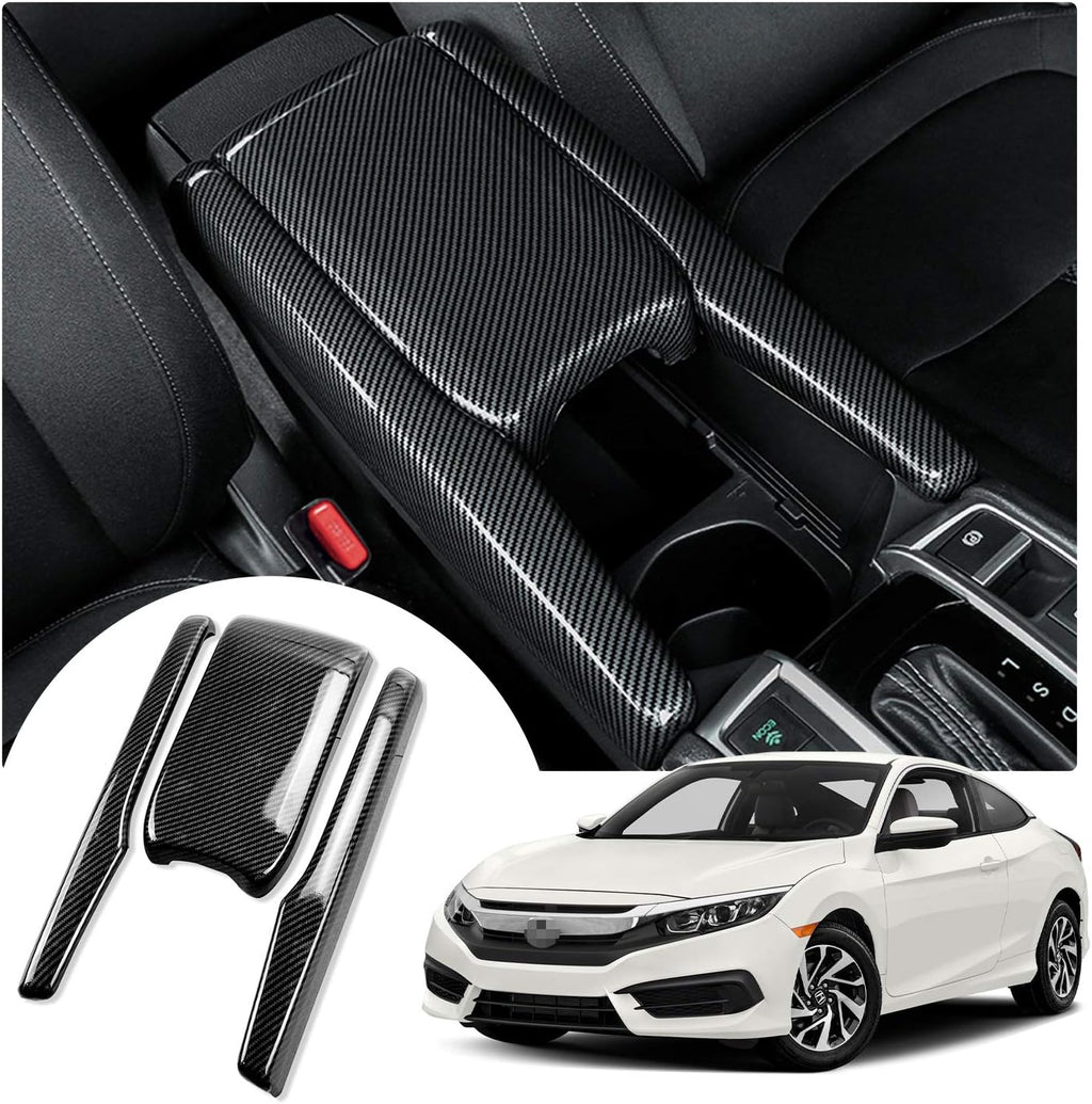 Carbon Fiber Center Console Armrest Cover O213