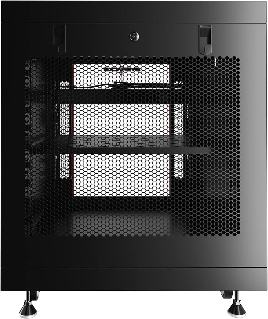12U Server Rack Locking Cabinet Network Enclosure 35-inch Depth H531