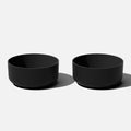 Kona Bowl 14" Plastic-Stone Planter 2-Pack Black A490658