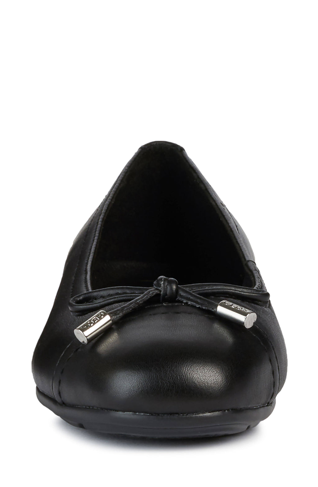 Navy Leather Ballerina Flat T388
