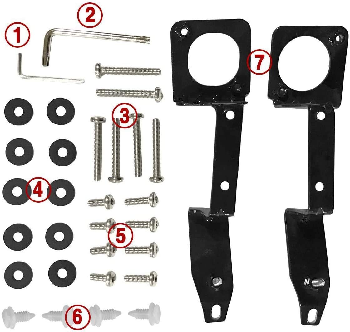 Black Roof Rack Set for Toyota Tacoma Double Cab 2005-2023 I242