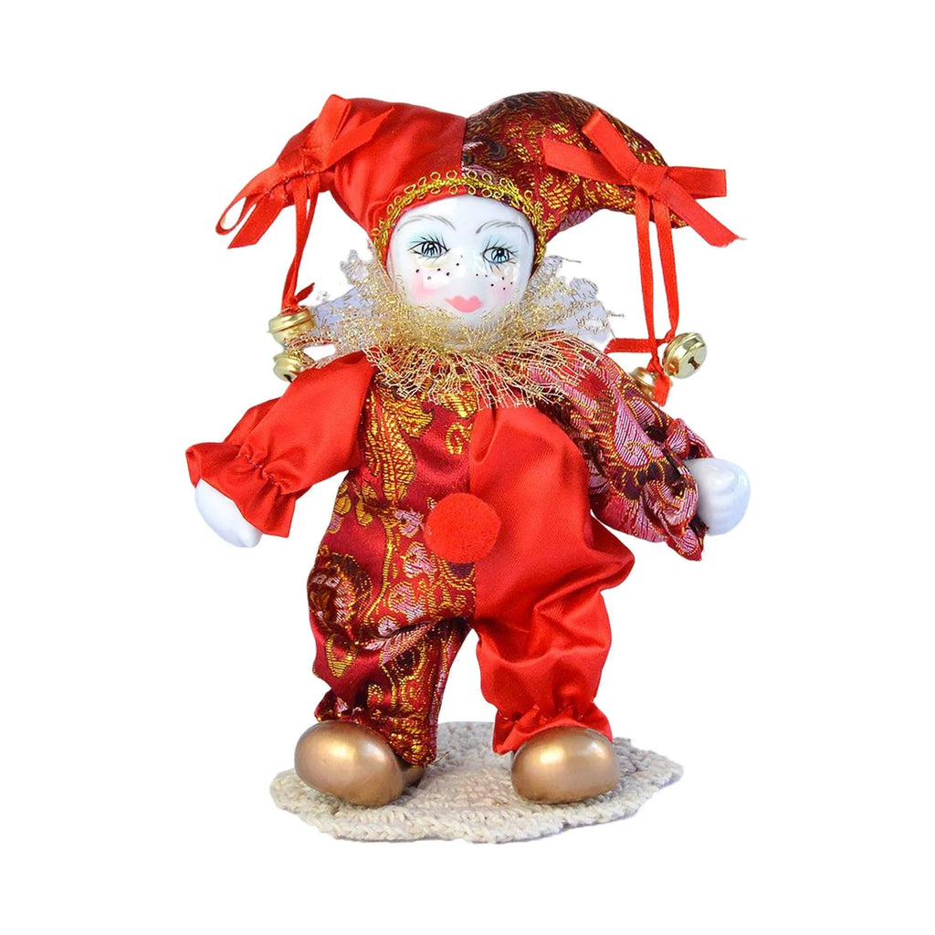 Antique Porcelain Harlequin Doll Ornaments V52713