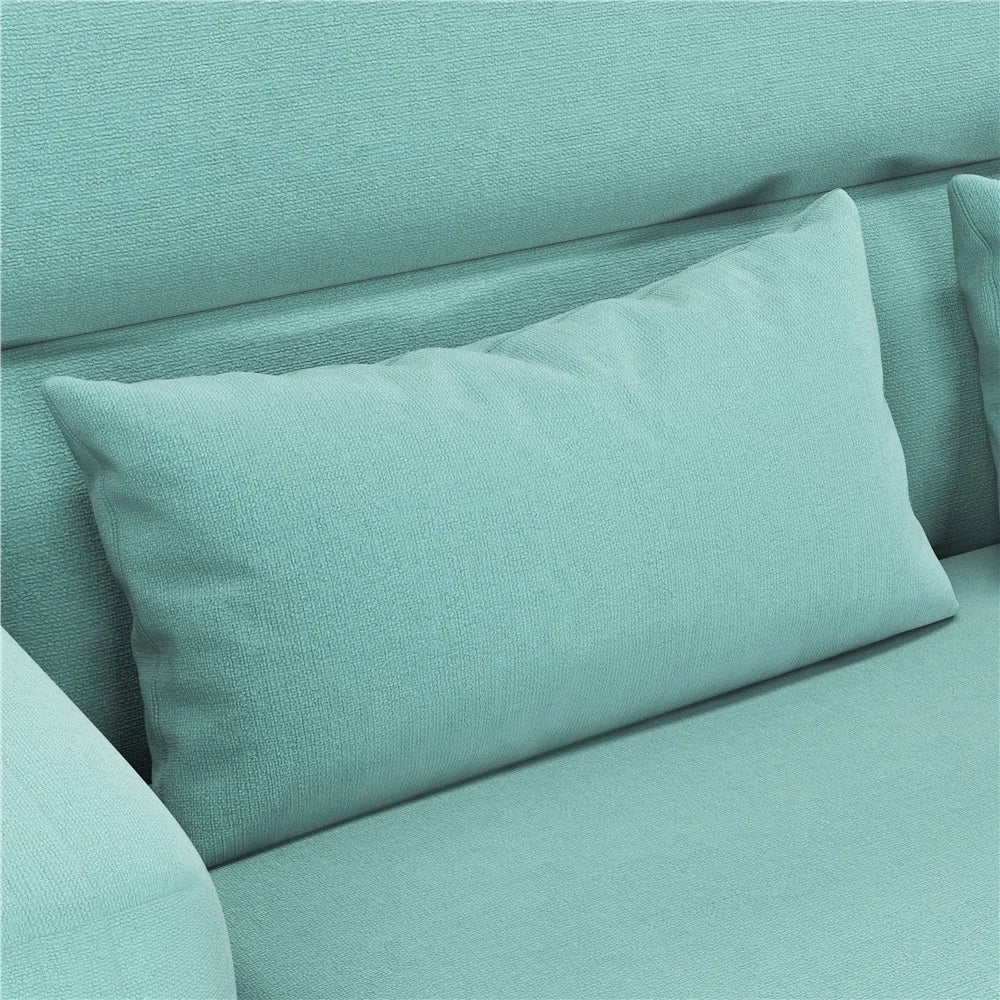 Aquamarine 2 Seater Sofa with Solid Wood Legs X97586