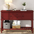Gray 47inch Console Table with 2 Drawers, 2 Cabinets and 1 Shelf S662
