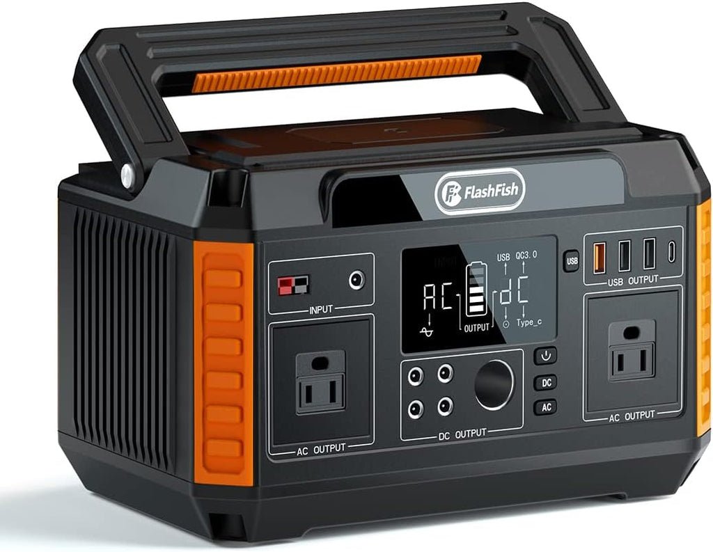 560W Portable Power Station, 520Wh/140400mAh, 2x110V/560W AC Outlets, 5xDC Output, 4xUSB Outputs, Lithium Battery Pack N638074