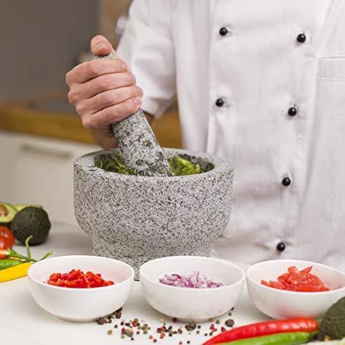 8 inch 5 Cup-Capacity Mortar and Pestle Set H594
