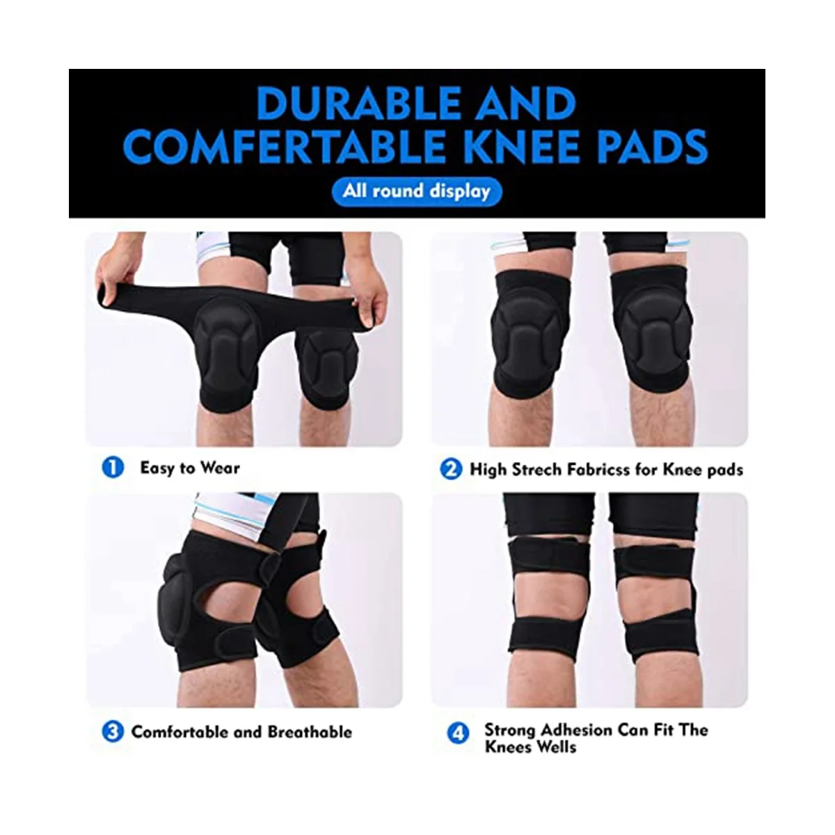 Adjustable Foam Knee Pads S2462