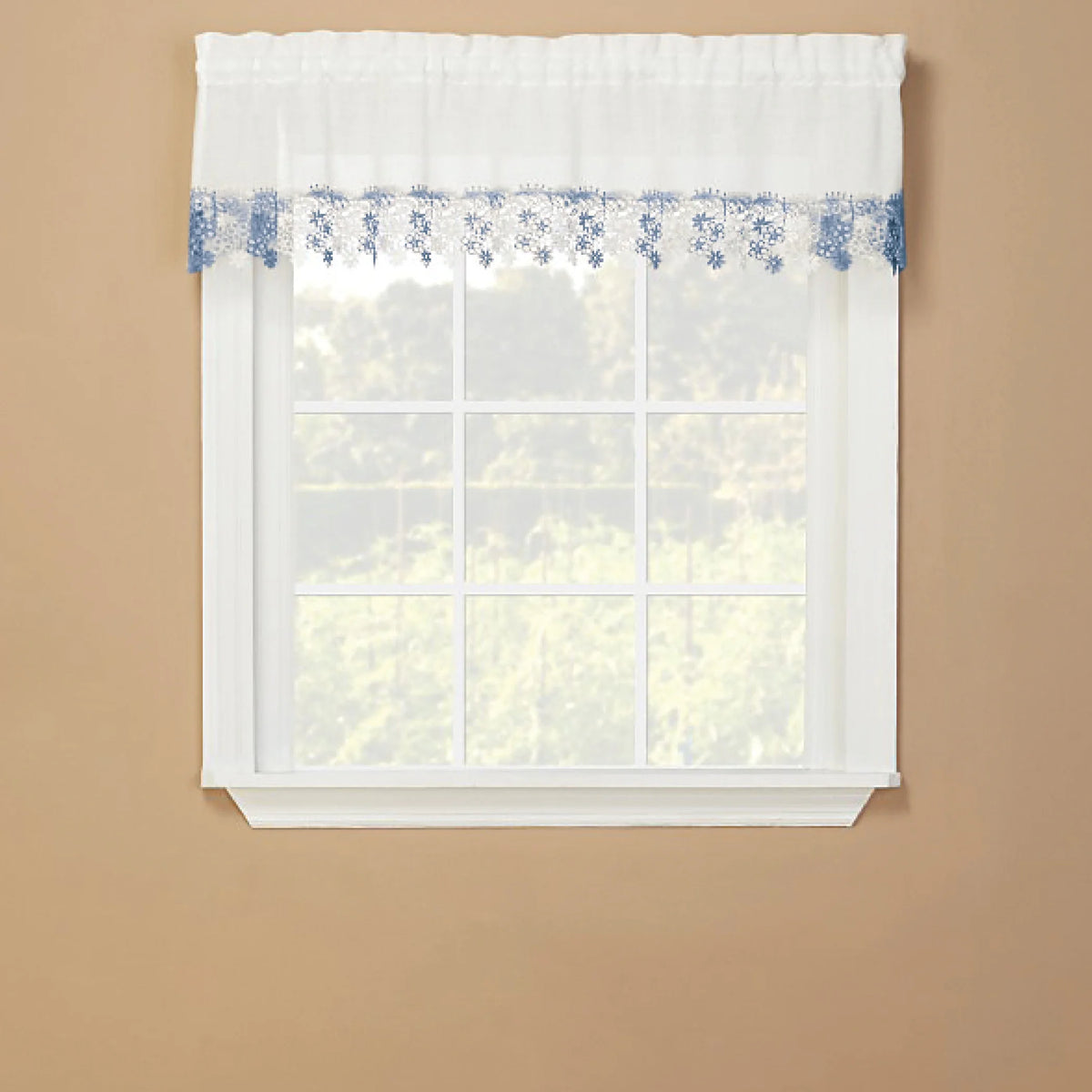 Blue Swag Valance S91191
