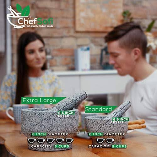 8 inch 5 Cup-Capacity Mortar and Pestle Set H594