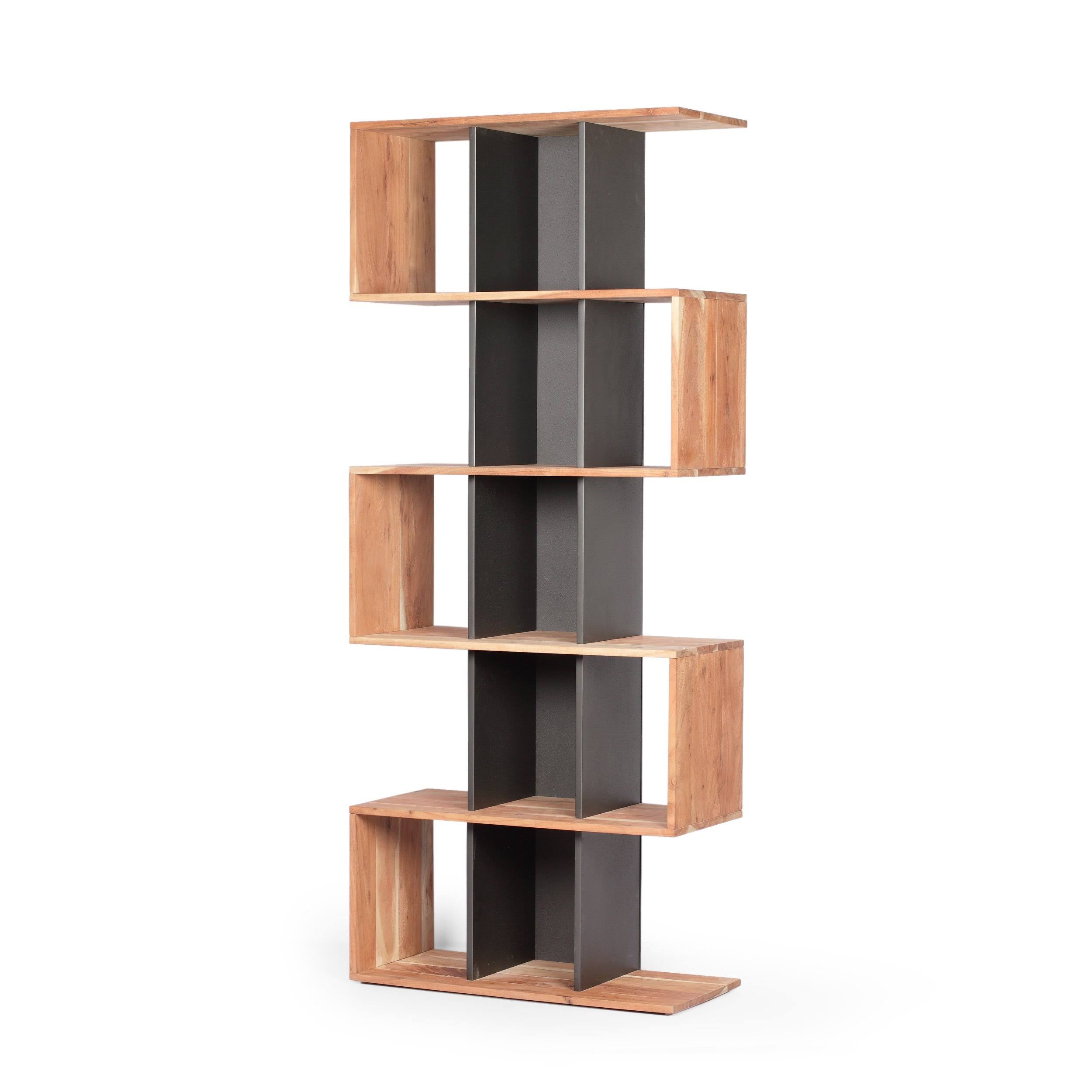 Acacia Wood Etagere Bookshelf K325