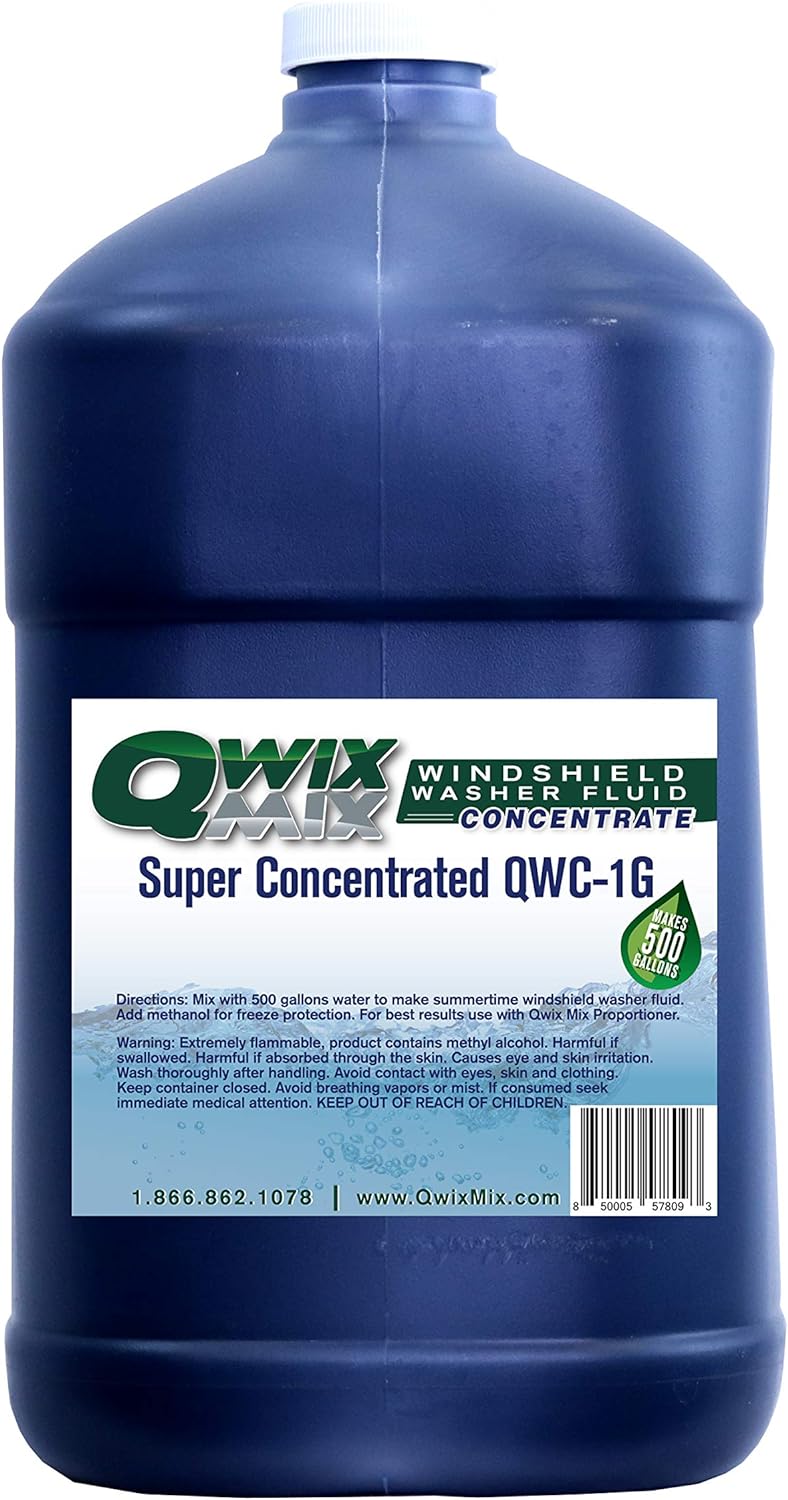Windshield Washer Fluid Concentrate, 1 Gallon Makes 500 Gallons, Pack of 2 Q123097