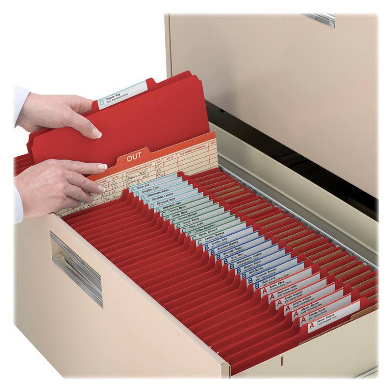 Bright Red 2x22 Expansion Classification File Folder Q7998