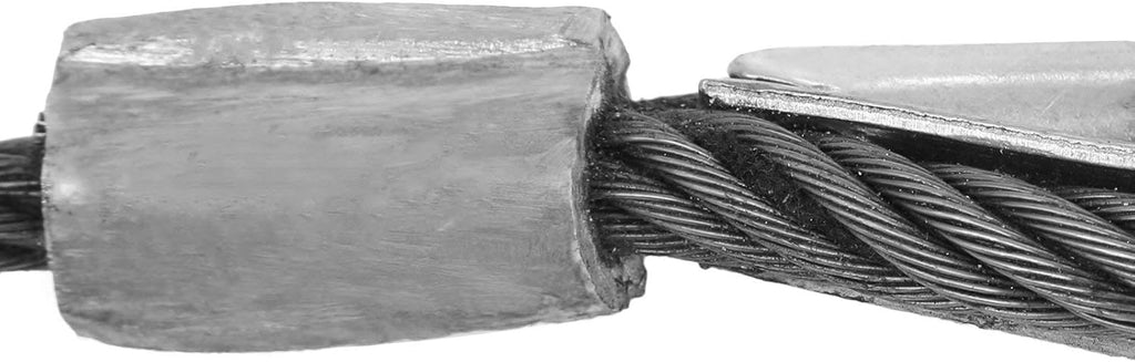 Winch Cable 8/17Inch x 100Ft Replacement Wire Rope 4400LBS Fiber Core Swivel Hook Pack of 2 X862