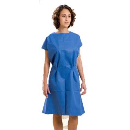 Blue Non-Woven Exam Gown, 30 inch x 42 inch, 50/cs H179967