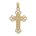 10K Yellow Gold Cross Charm V1072