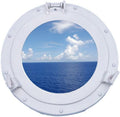 Brass Ship Porthole Window 15-White Nautical Home Decoration F35087