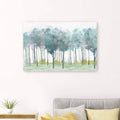 Teal Silver Canvas Giclee Z96819