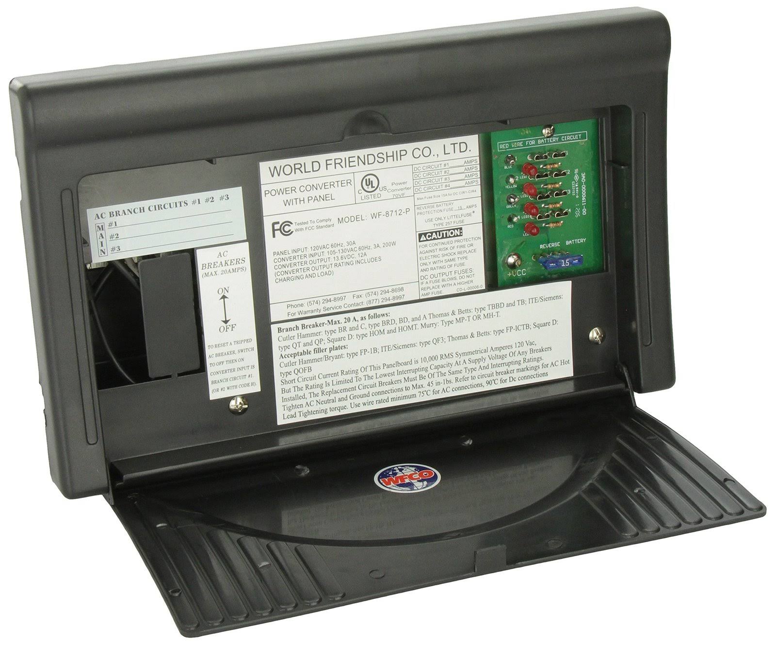 Black 12 Amp Power Center U423