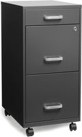 Charcoal 2 Drawer Metal File Cabinet L621144
