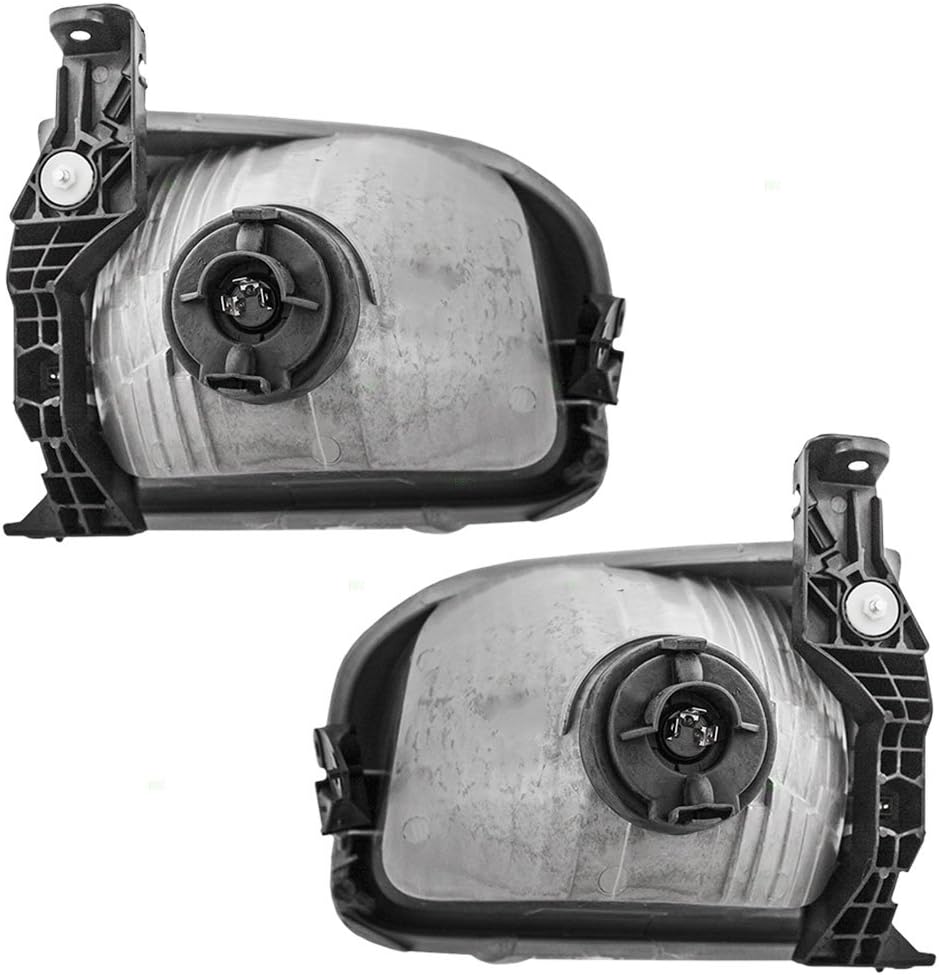 Halogen Headlight Assembly Set Compatible with 2001-2004 Sequoia & 2004 Tundra Double Cab U31372
