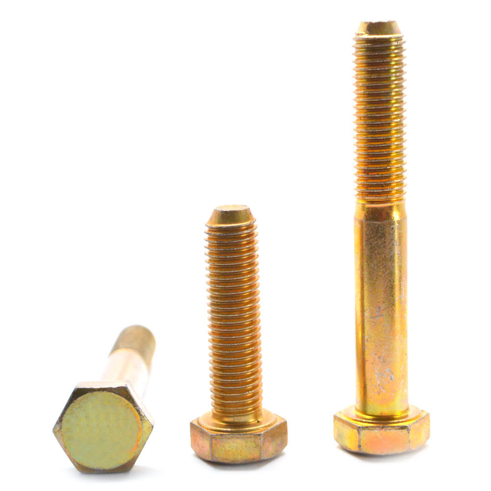 Hex Cap Screw Alloy Steel Yellow Zinc Plated P6825