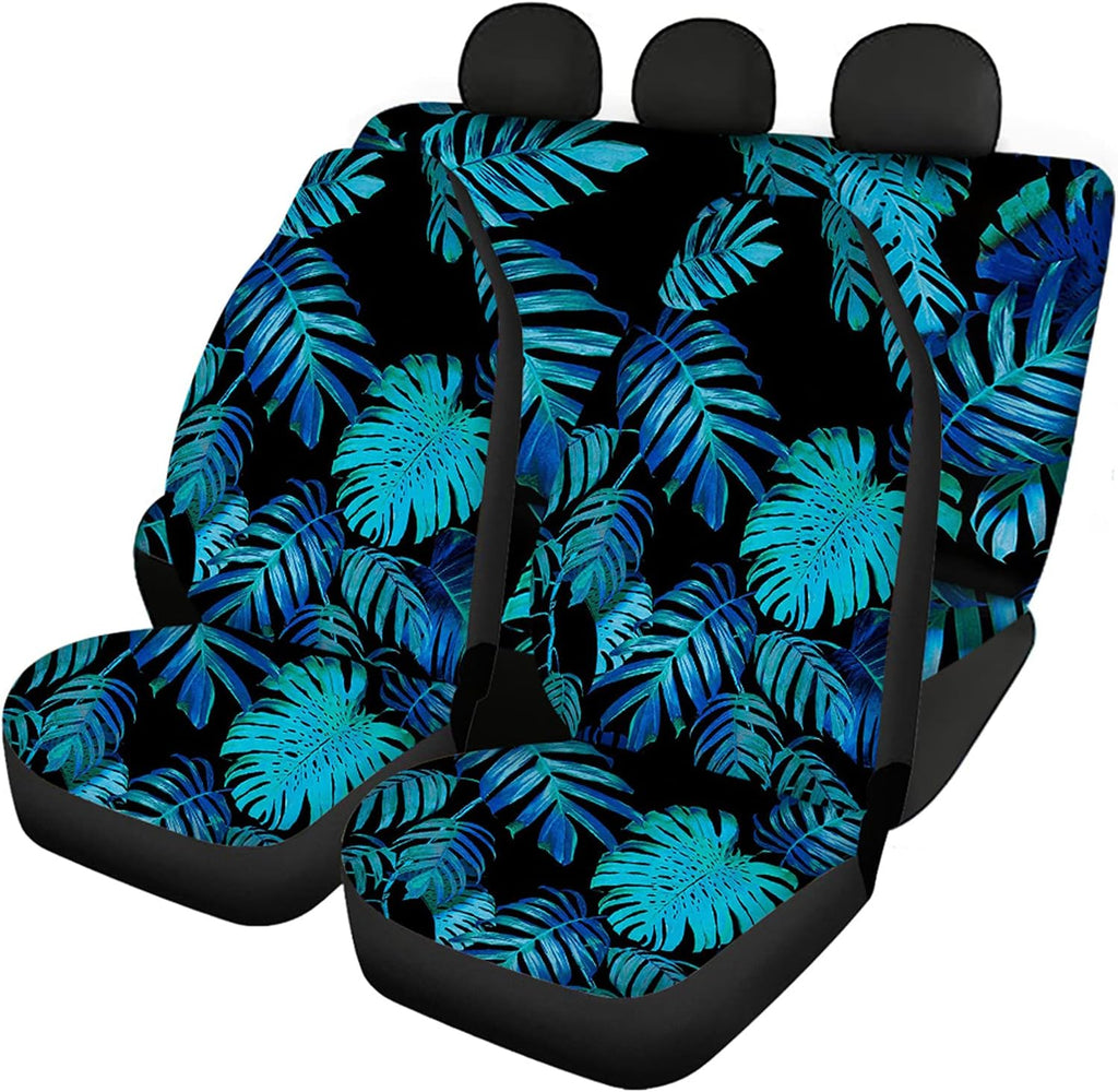 Purple Car Seat Cover Full Set Front and Rear Bench Seats T15559