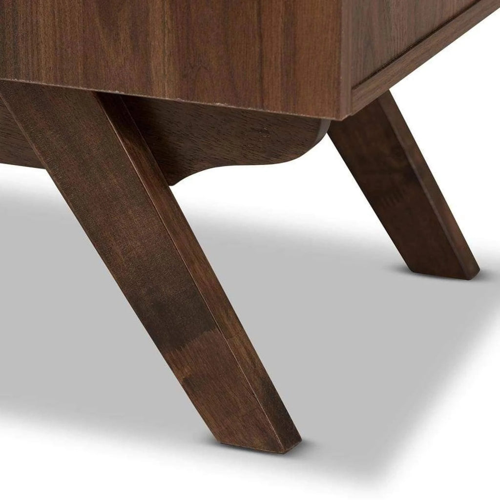 Walnut Brown Wood Bookcase F501312