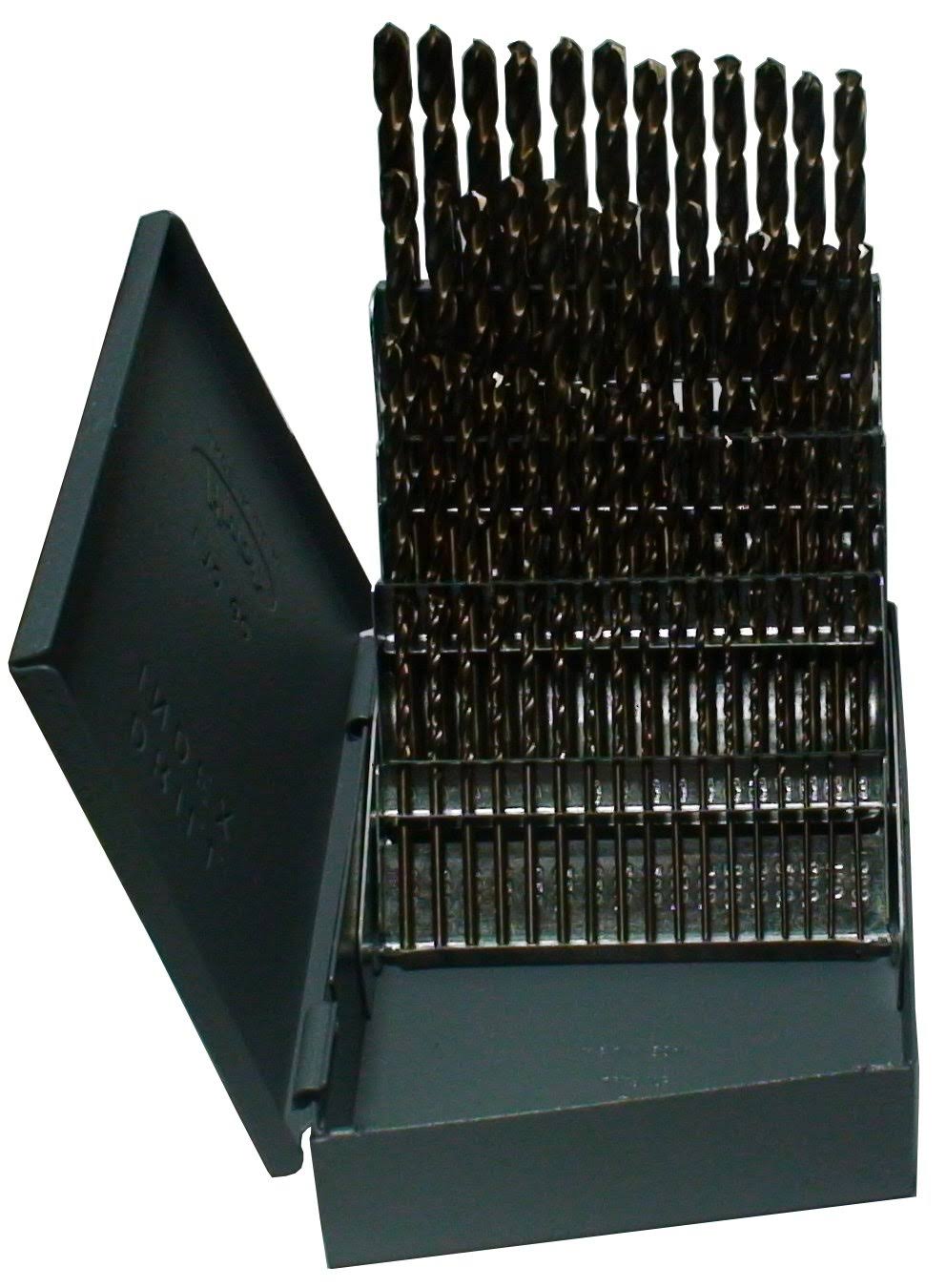 Cobalt Steel Jobber Drill Bit Set, 60 Pieces J351