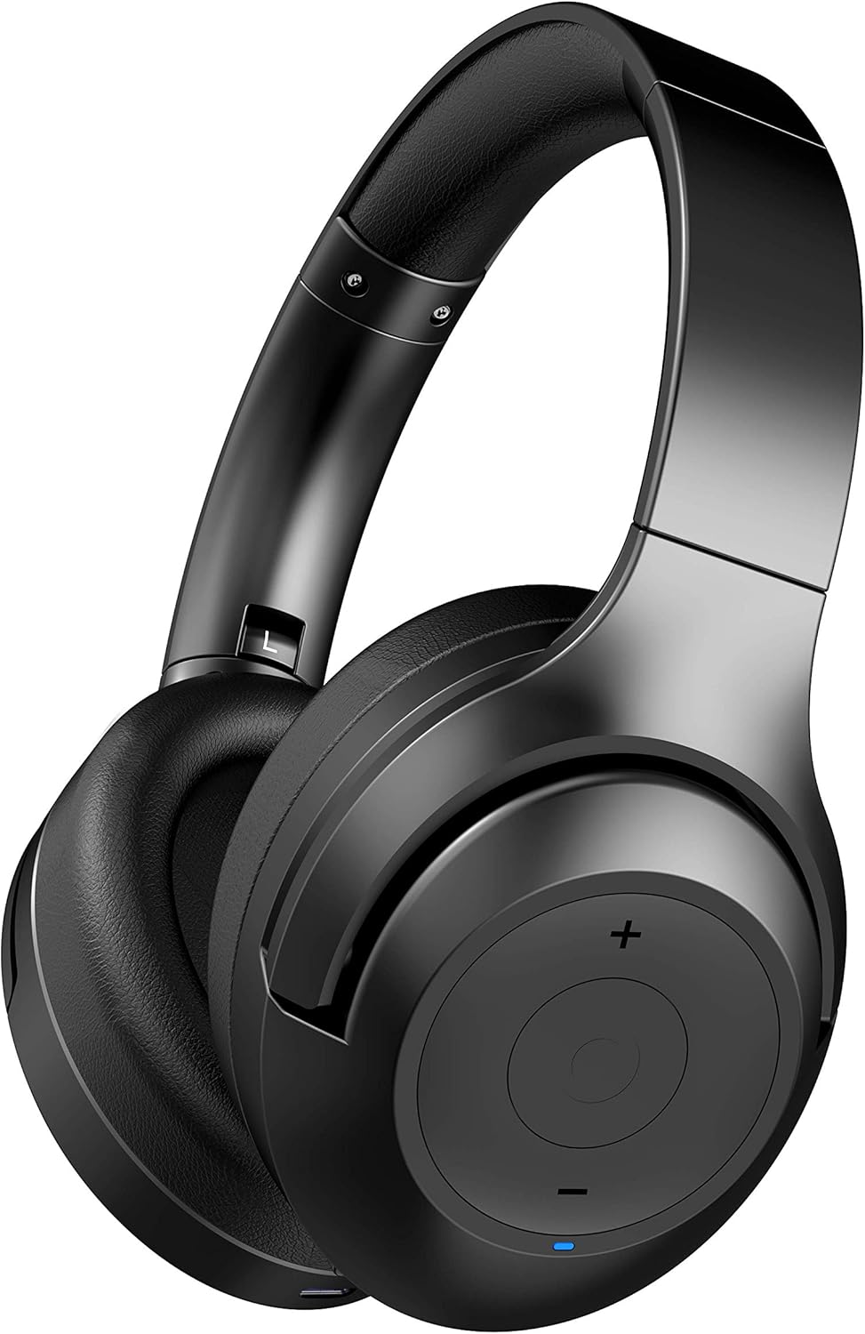 Dark Grey Hybrid Active Noise Cancelling Over-Ear Headphones with Microphone T526