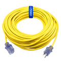 12/3 SJTW 100 ft Outdoor Extension Cord with Power Indicator Light, 3 Prong Grounded, Yellow C821594