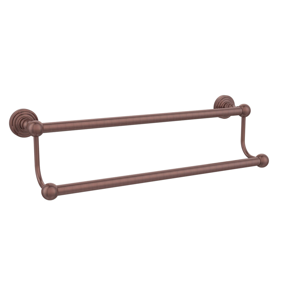 Antique Copper 36 inch Double Towel Bar P10897